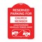 Signmission Reserved Parking for Church Member Unauthorized Vehicles Towed Away Alum, 18" x 24", RW-1824-23126 A-DES-RW-1824-23126 - alternate 1